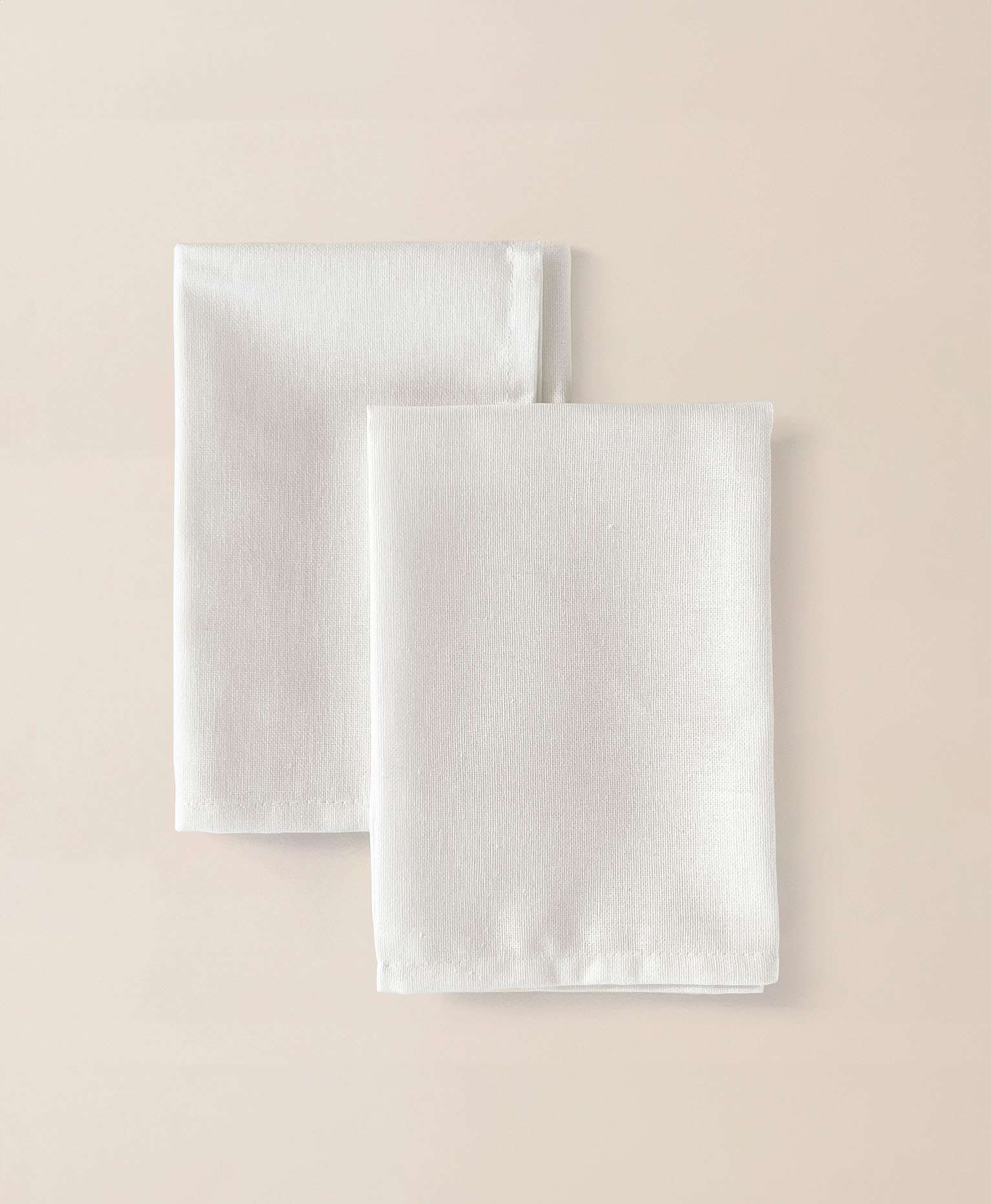Pack 2 servilletas individuales Kahu blanco