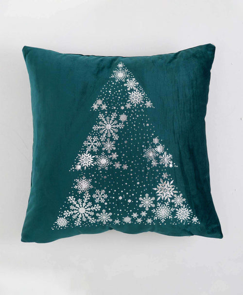 Cojin de navidad verde arbol