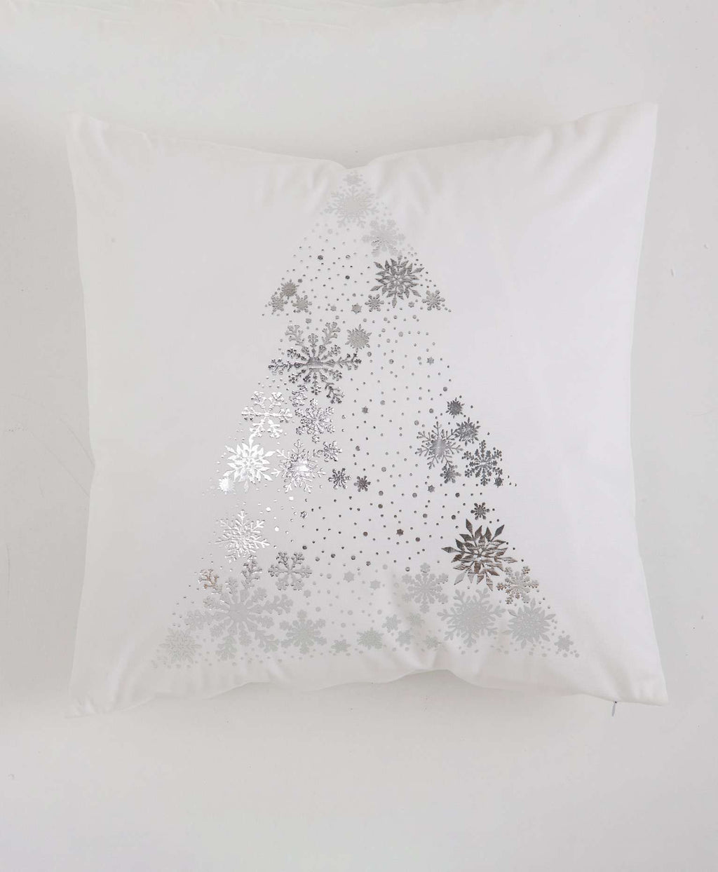Funda de cojin de navidad blanca
