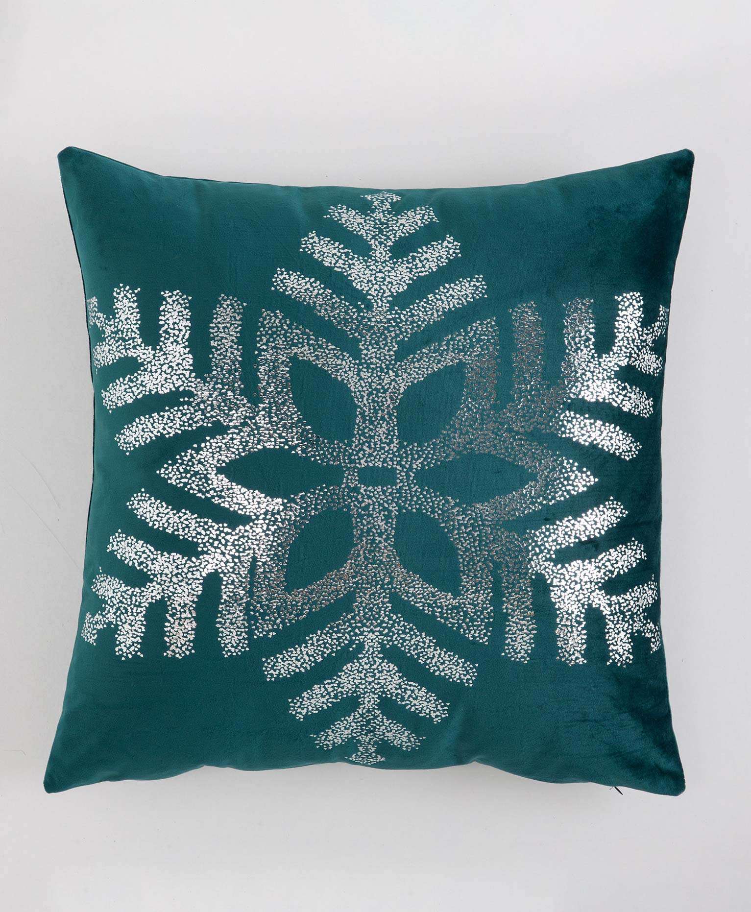 Funda cojín navidad verde