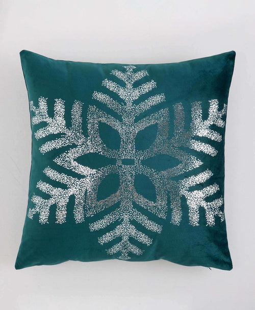 Funda cojín navidad verde