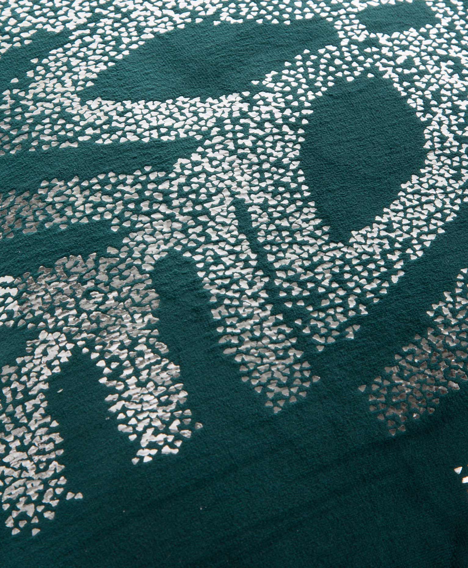 Funda cojín navidad verde