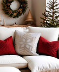 Cojín de navidad blanco