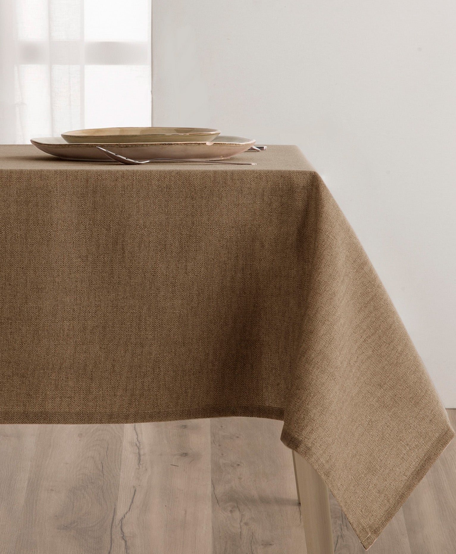 Mantel resinado antimanchas Samoa lino