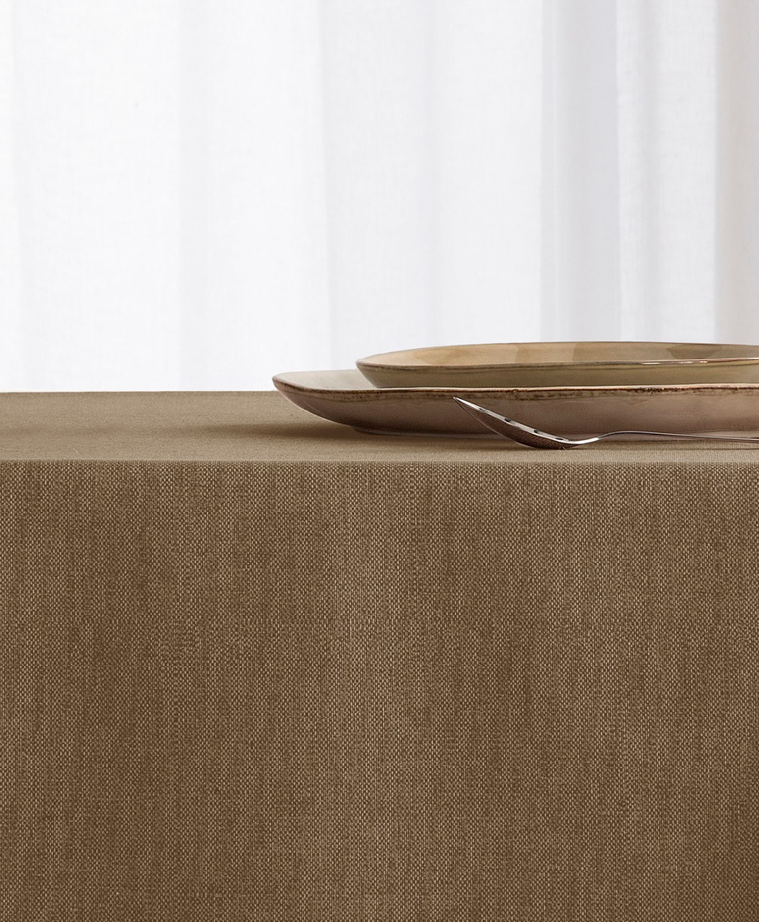 Mantel resinado antimanchas Samoa lino