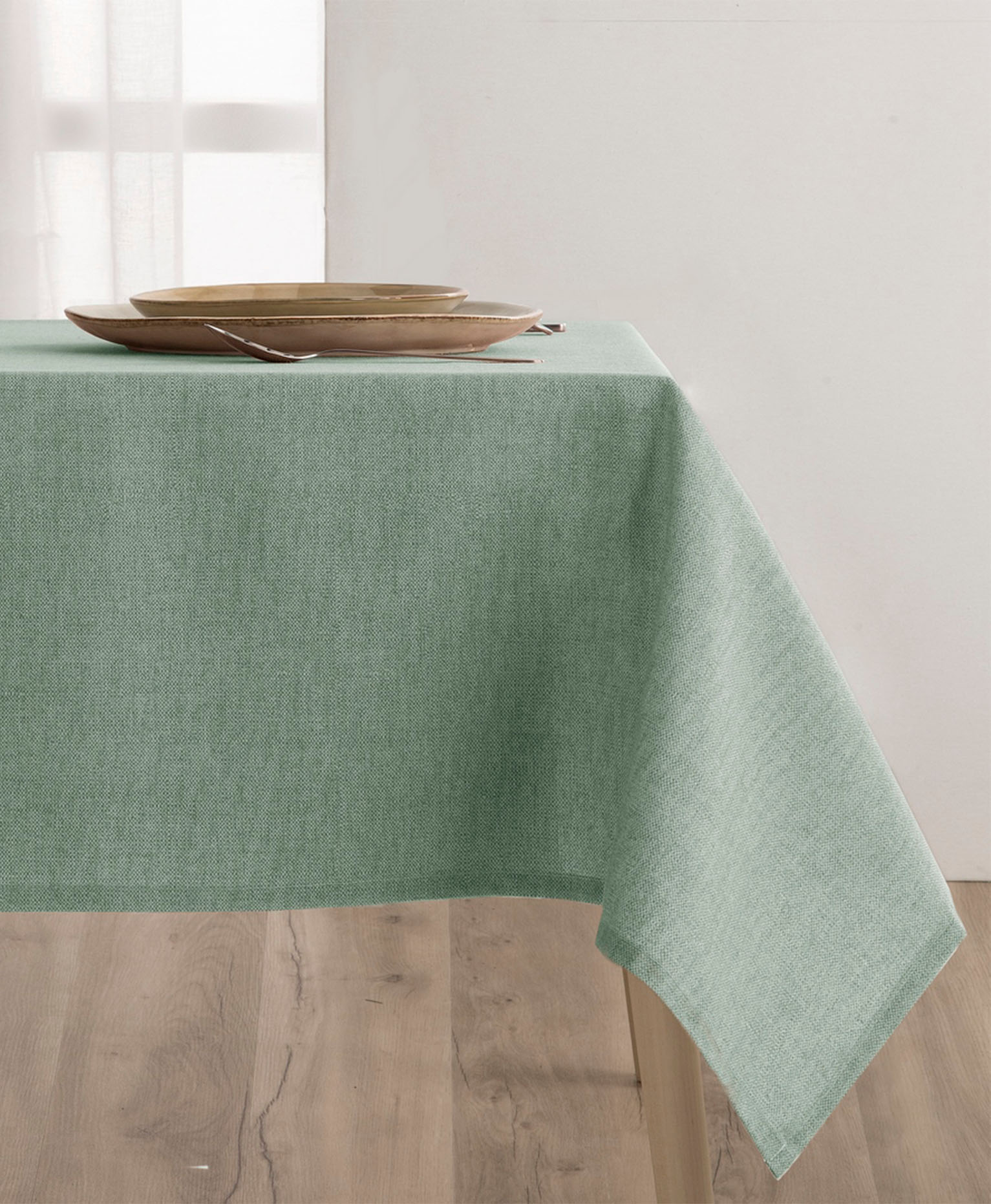 Samoa agua, mantel agua, mantel verde agua