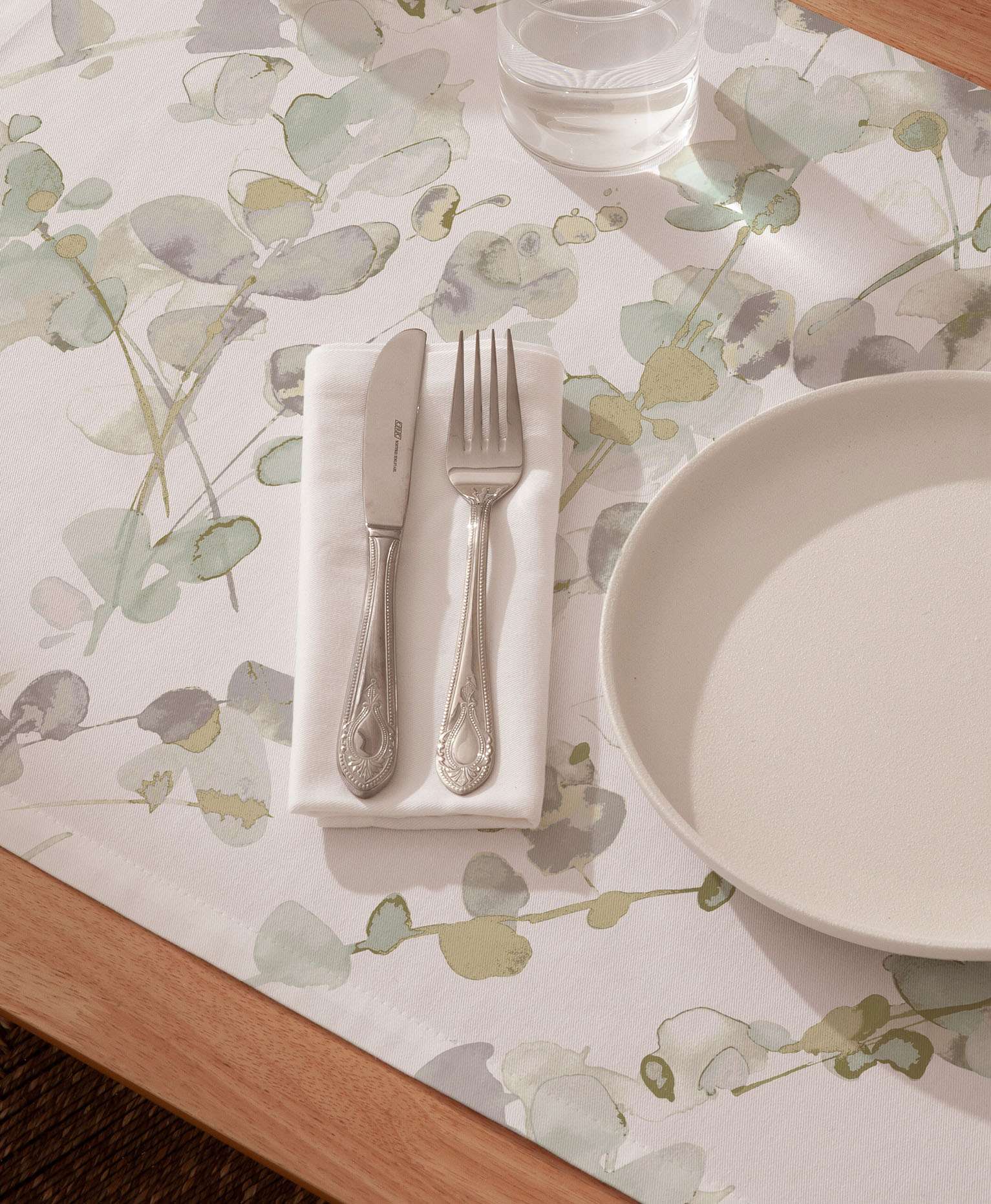 Mantel individual tacto tela Kira Natural - Pack 2