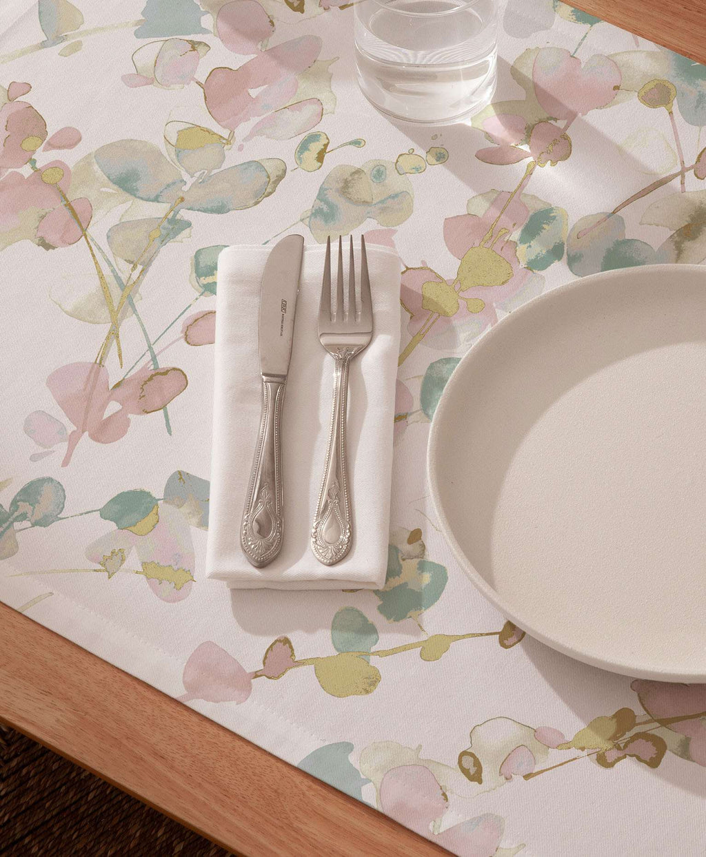 Mantel individual tacto tela Kira Rose - Pack 2