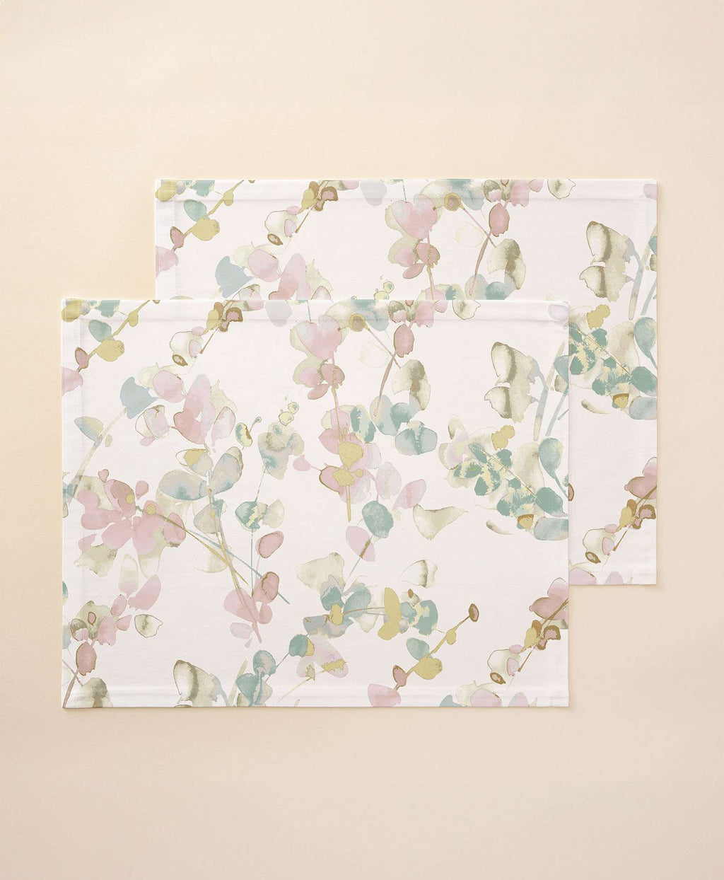 Mantel individual tacto tela Kira Rose - Pack 2