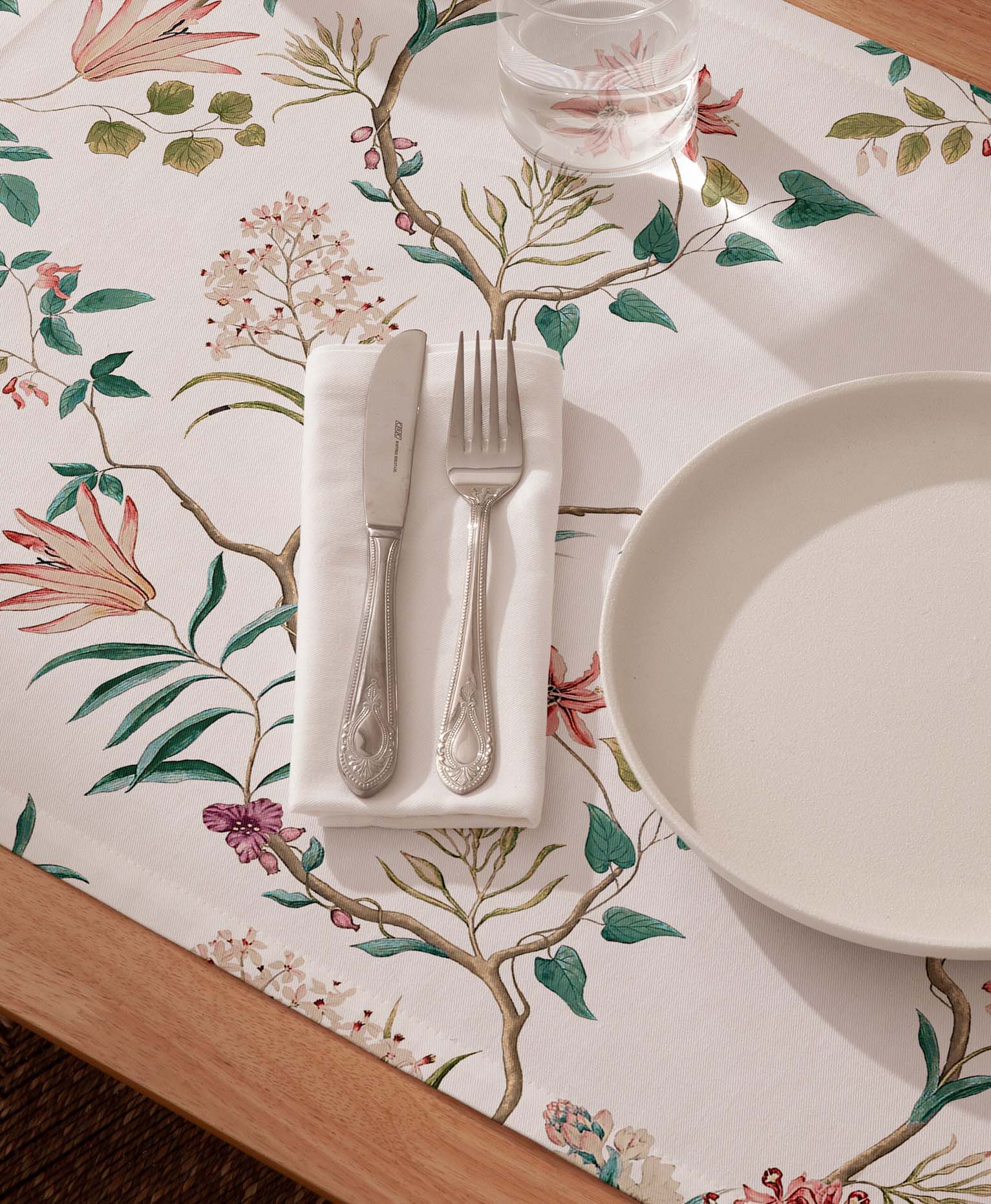 Mantel individual tacto tela Elenia Multicolor - Pack 2