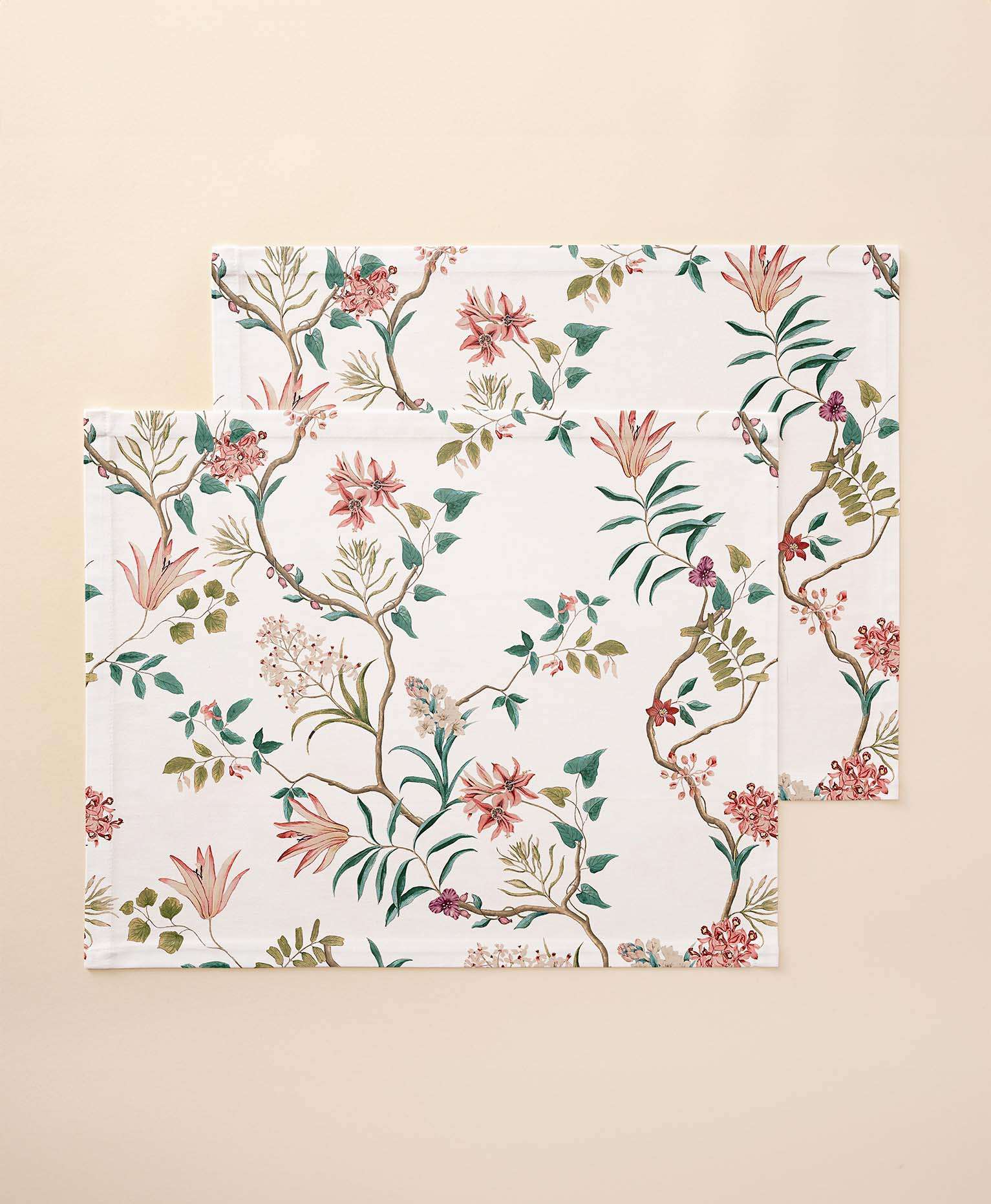 Mantel individual tacto tela Elenia Multicolor - Pack 2