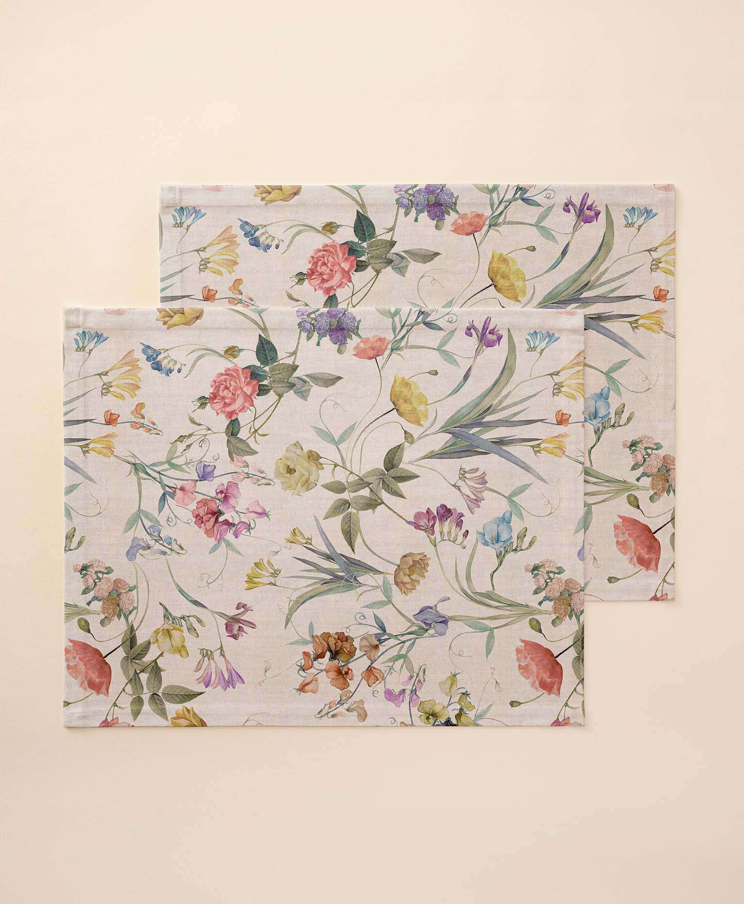 Mantel individual tacto tela Poppy - Pack 2