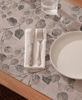 Mantel individual tacto tela Bania Negro - Pack 2