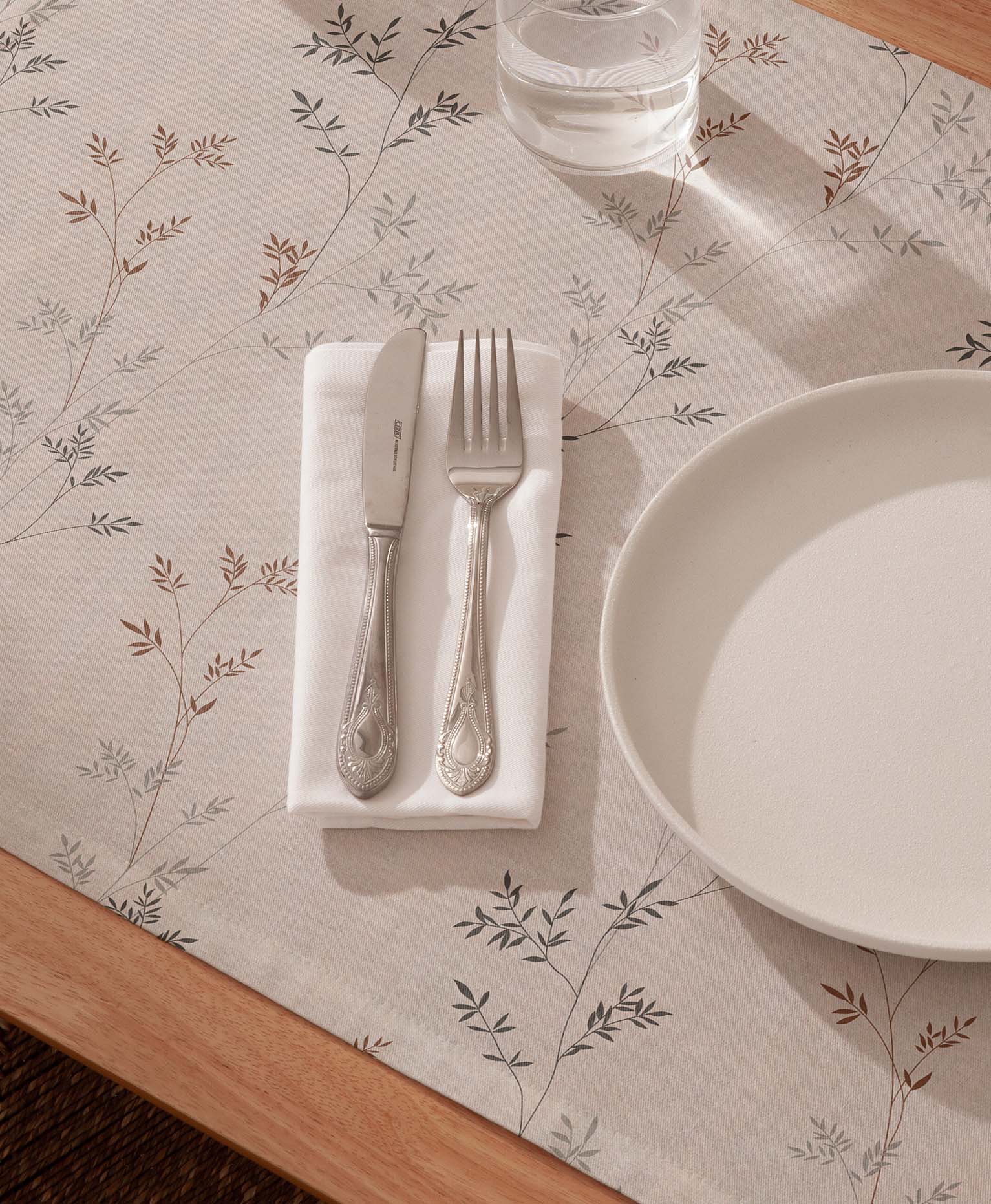 Mantel individual tacto tela Livia Natural - Pack 2