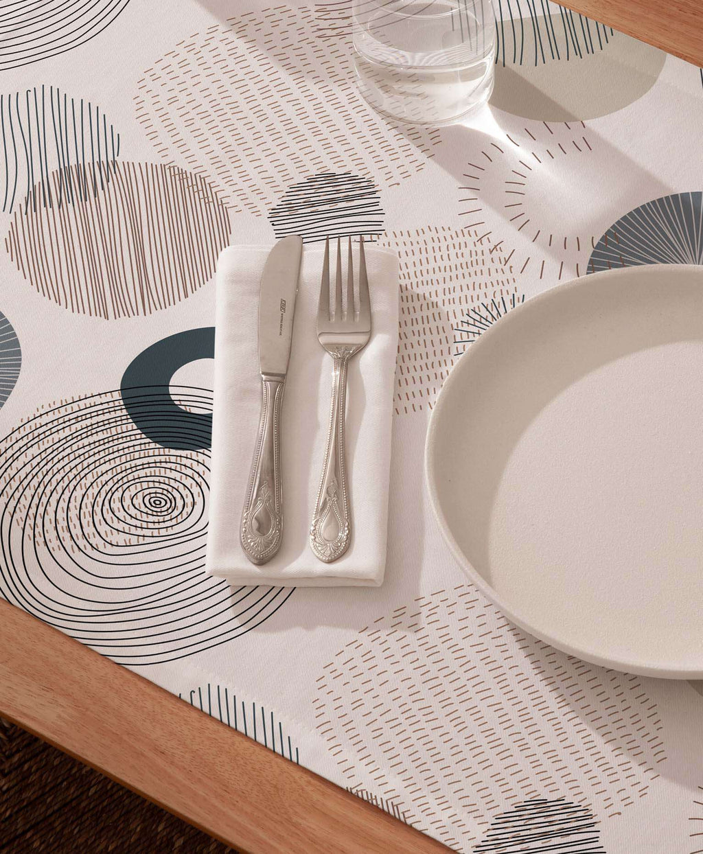 Mantel individual tacto tela Caleb Gris - Pack 2