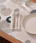 Mantel individual tacto tela Caleb Gris - Pack 2