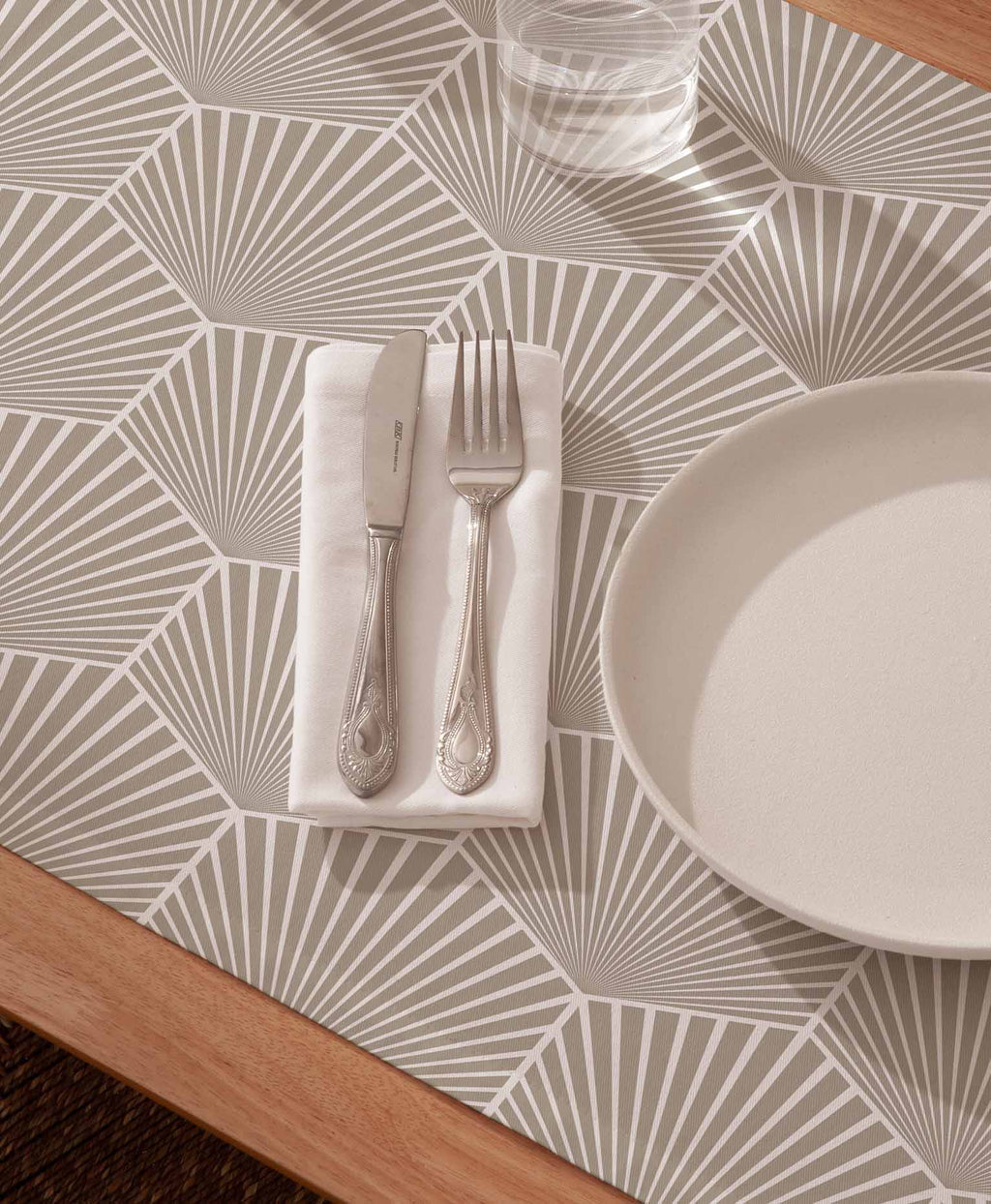 Mantel individual tacto tela Belissa Beige - Pack 2
