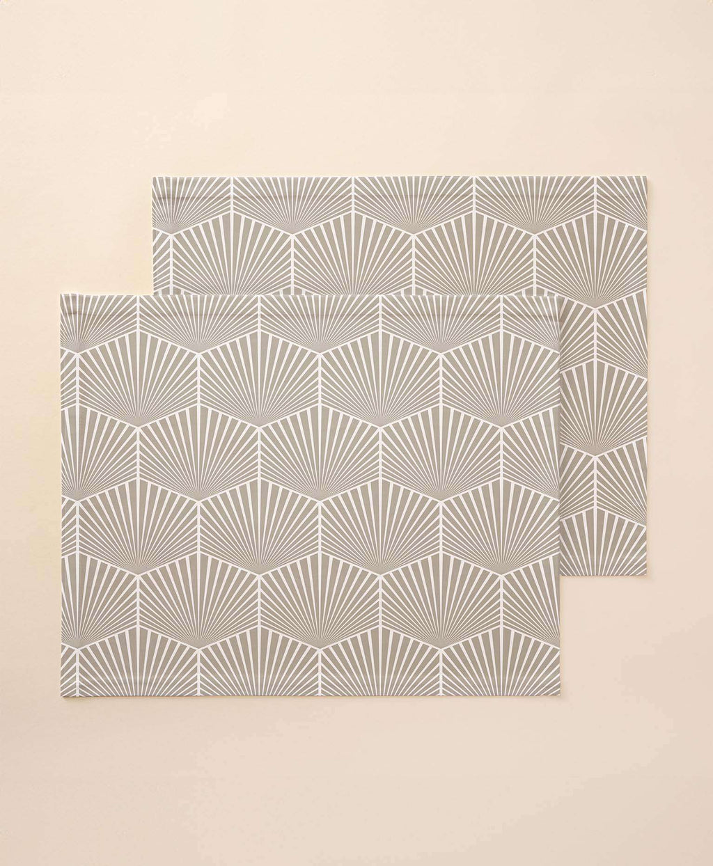 Mantel individual tacto tela Belissa Beige - Pack 2