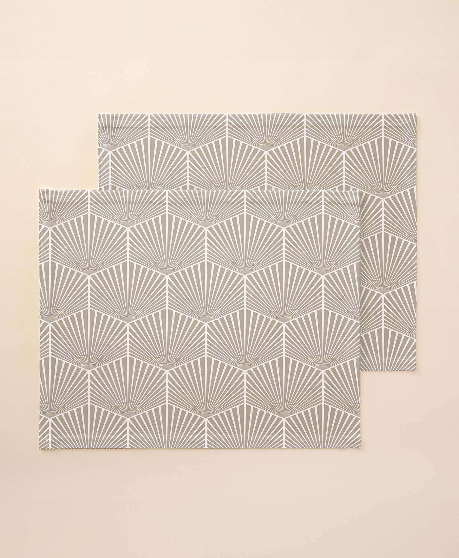 Mantel individual tacto tela Belissa Beige - Pack 2