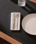 Mantel individual tacto tela Sena Negro - Pack 2