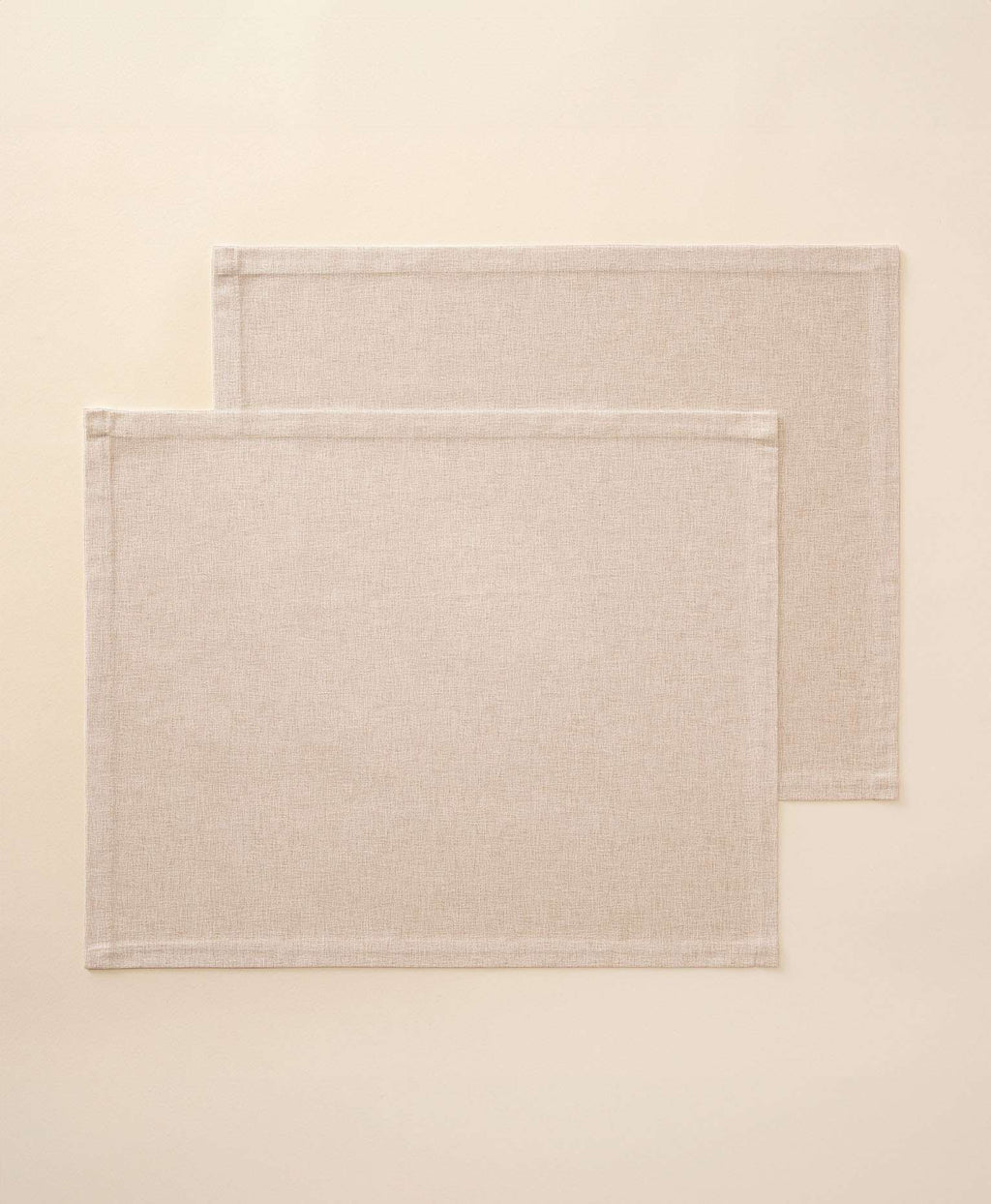 Mantel individual tacto tela Sena Natural - Pack 2