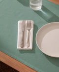 Mantel individual tacto tela Delfos Aguamarina - Pack 2
