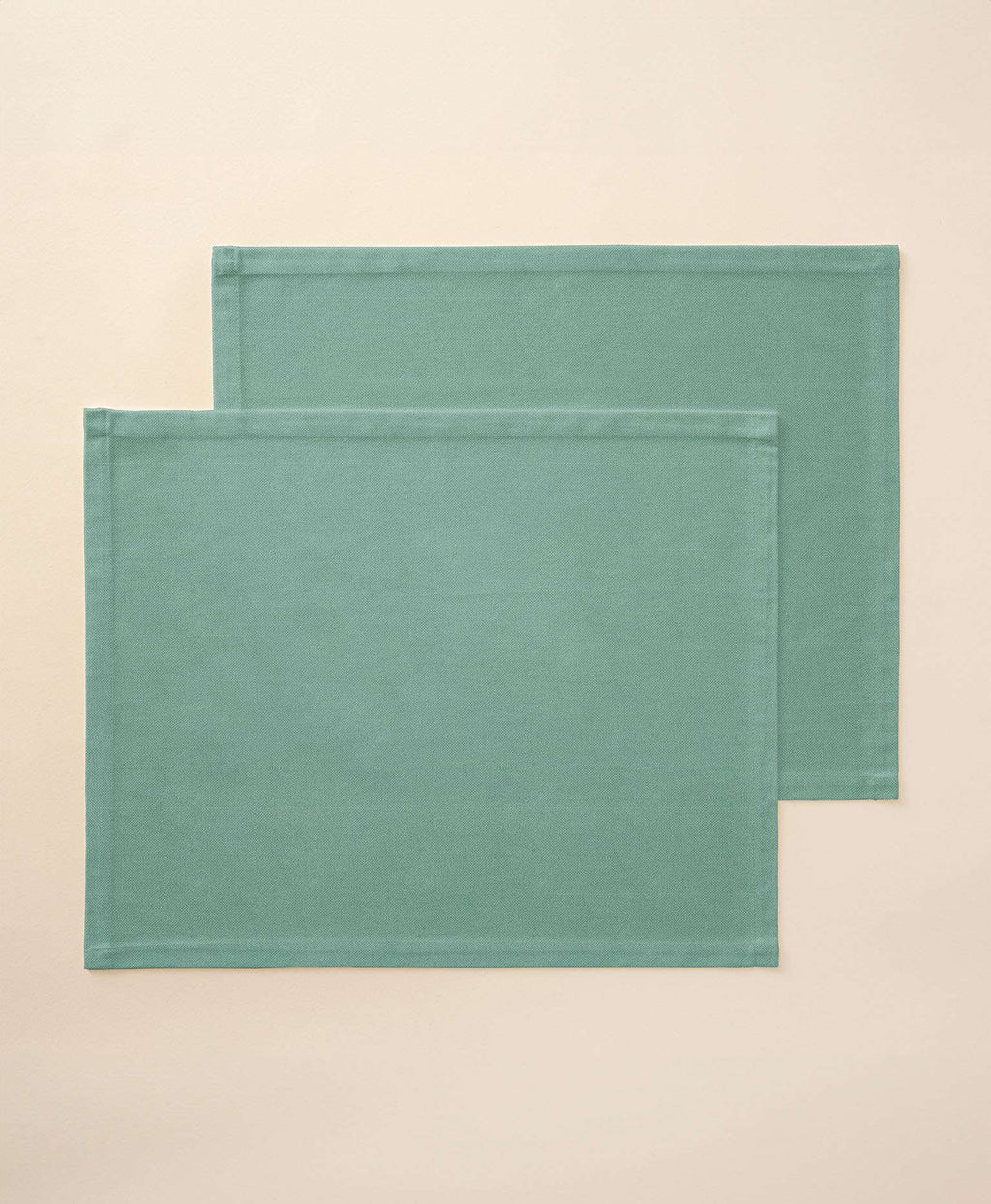 Mantel individual tacto tela Delfos Aguamarina - Pack 2