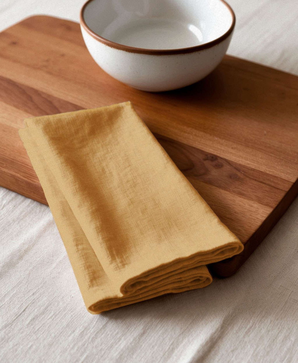 Pack 2 servilletas lino Delfos Mostaza