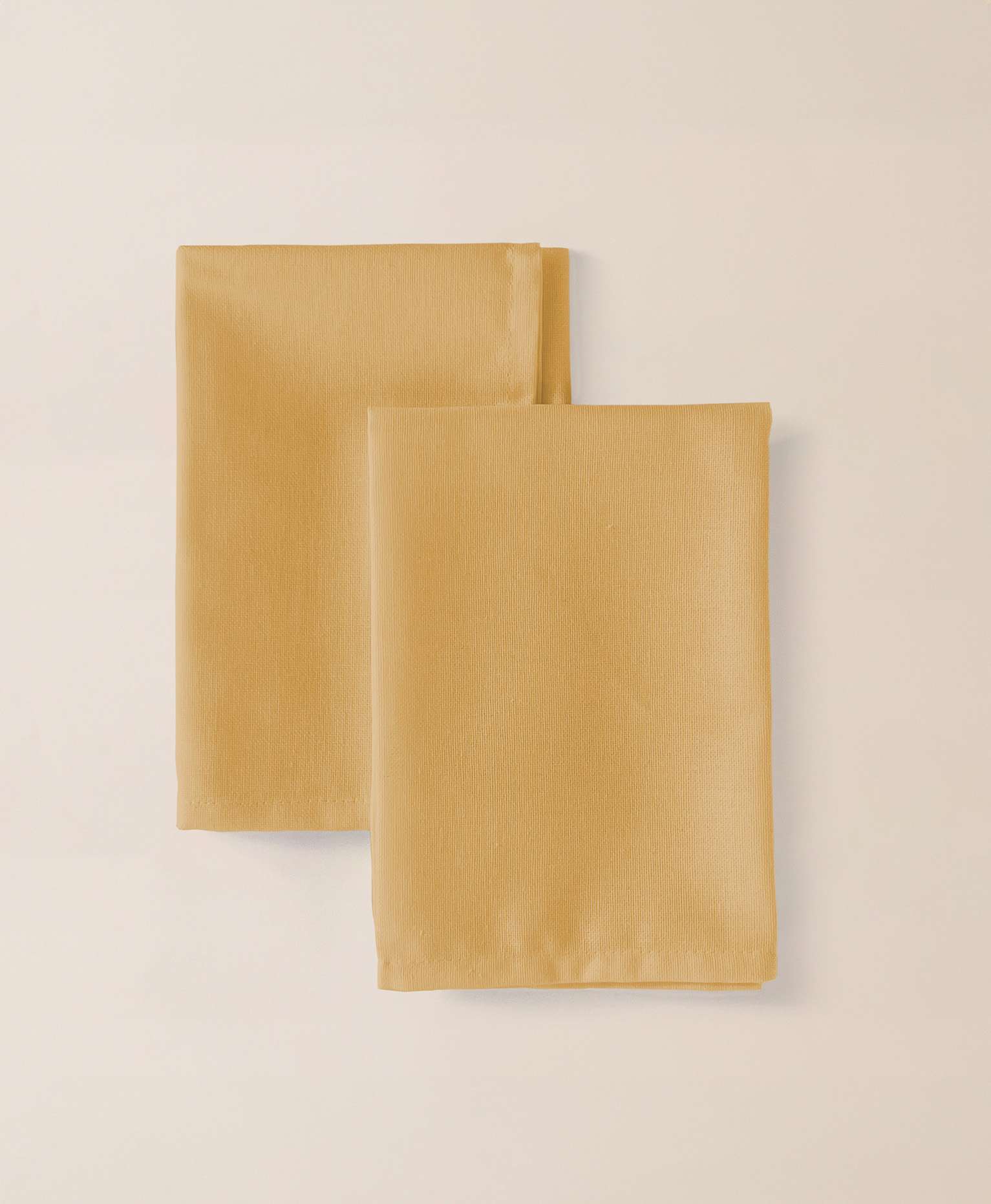 Pack 2 servilletas lino Delfos Mostaza