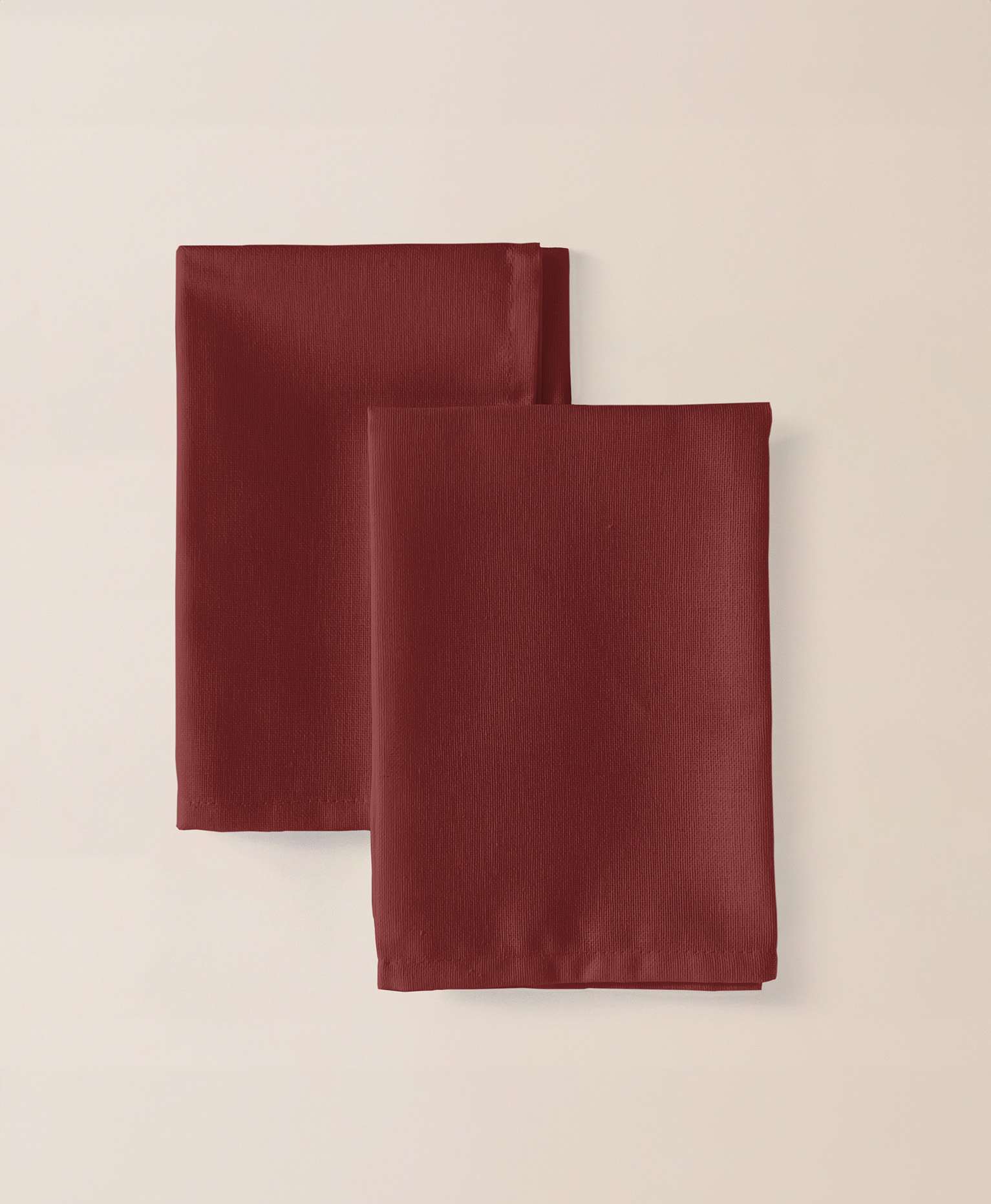 Pack 2 servilletas lino Delfos Rubí