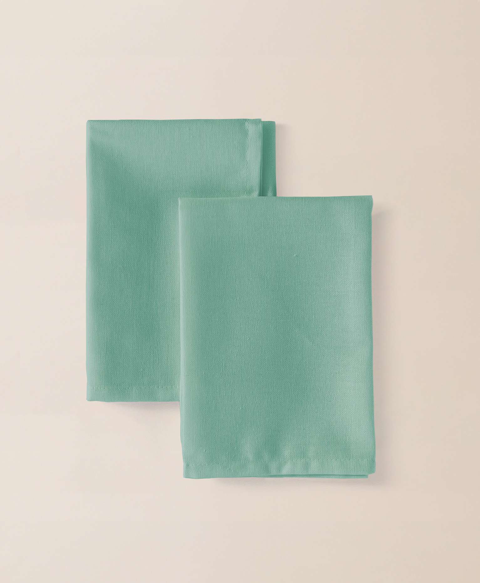 Pack 2 servilletas lino Delfos Aguamarina