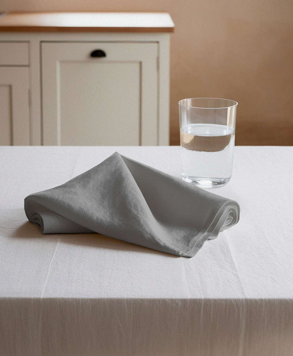 Pack 2 servilletas lino Delfos Gris