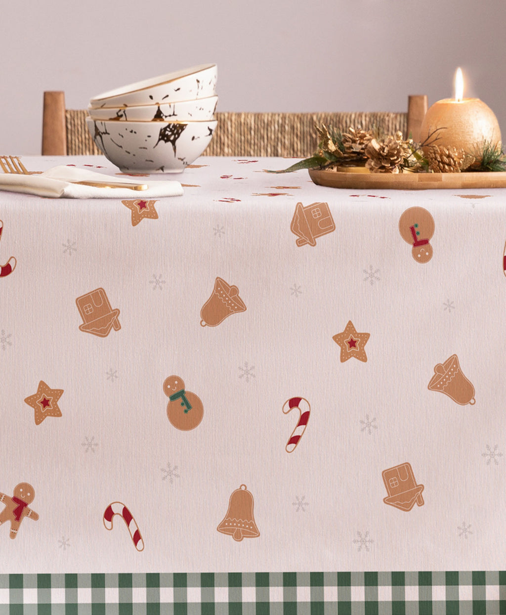 Mantel navidad Canela Verde