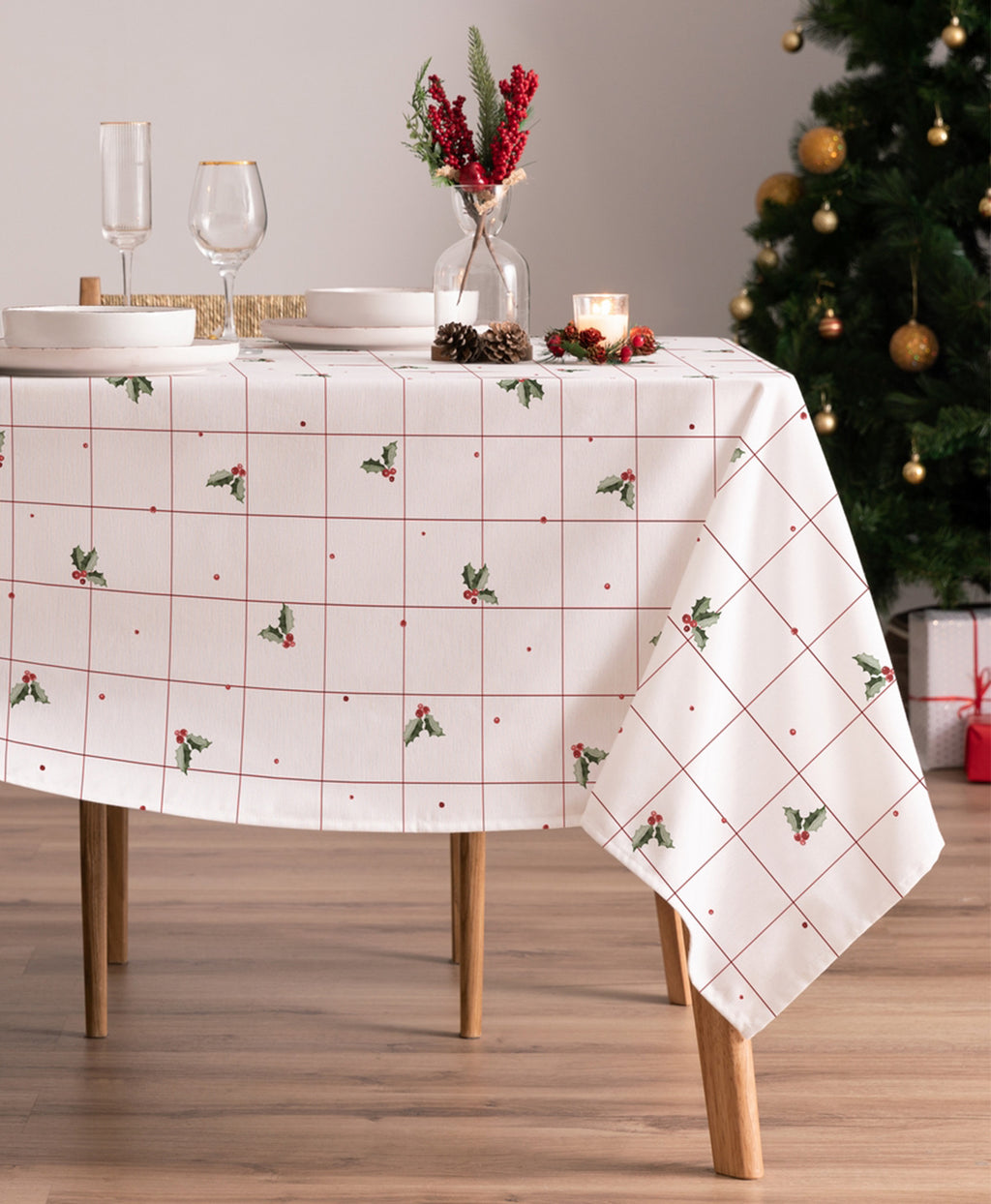 Mantel navidad Cristalin White
