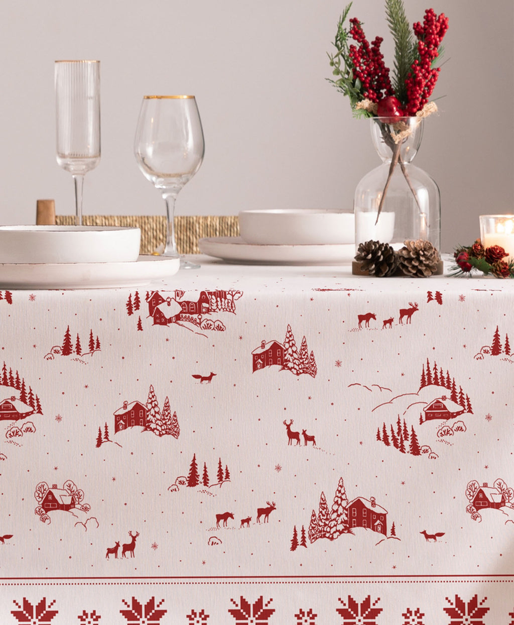 Mantel navidad Sven White