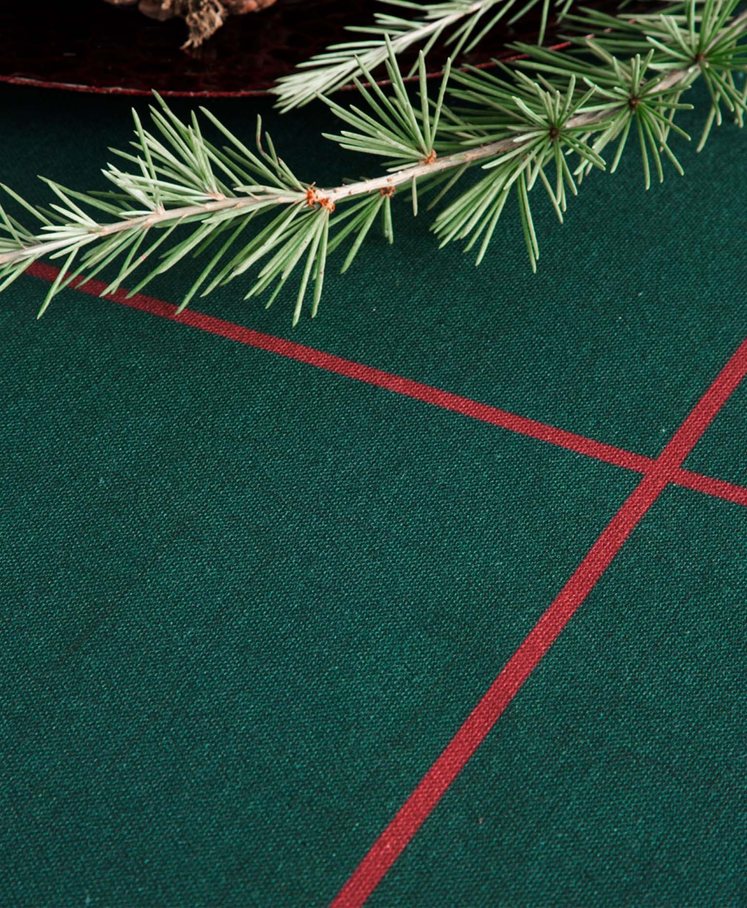 Mantel navidad windows verde