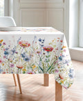 Mantel con flores silvestres, mantel antimanchas