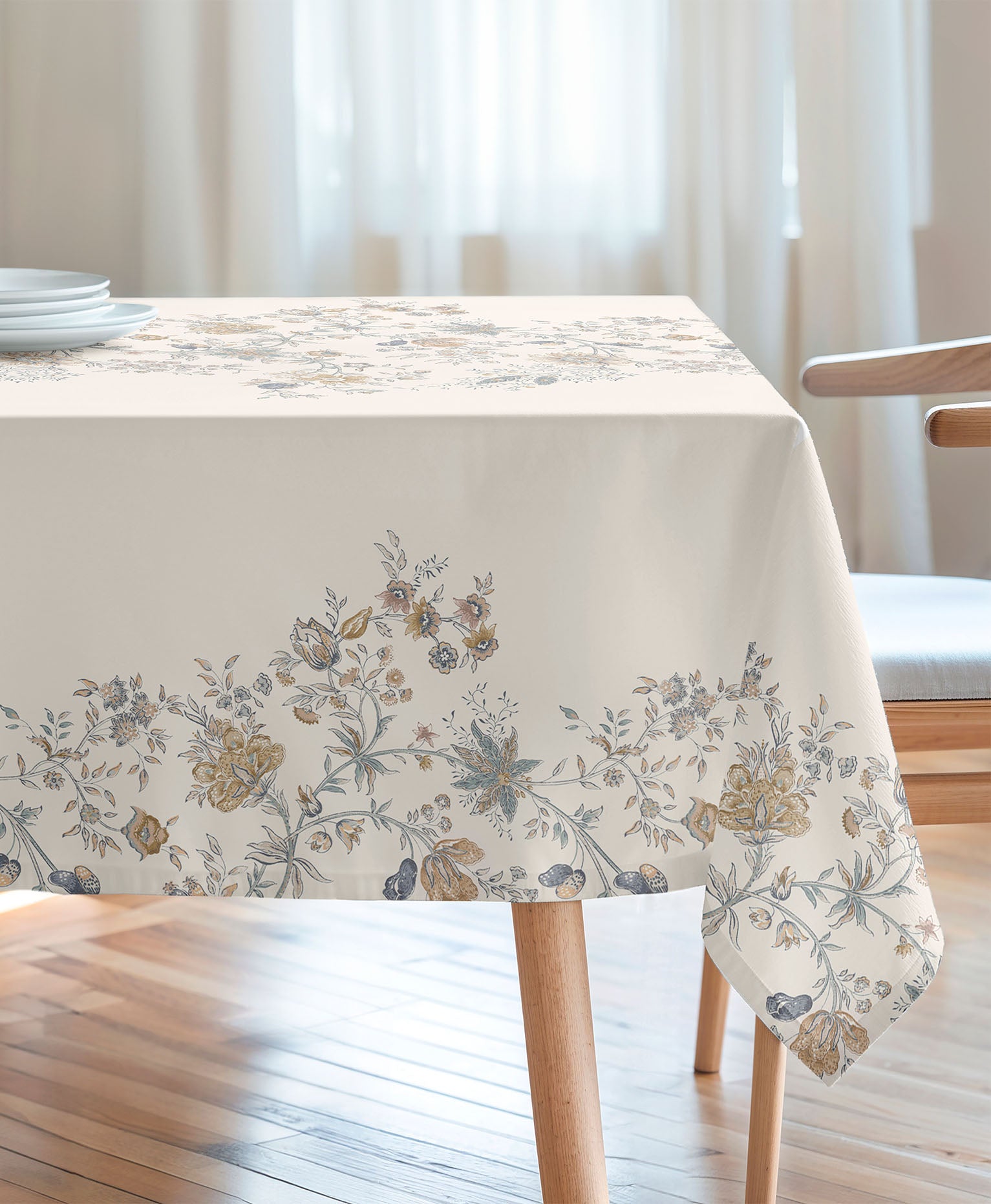 Mantel elegante y sutil, mantel antimanchas