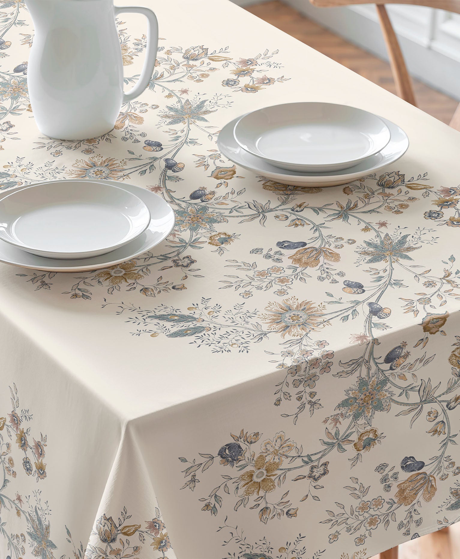Mantel elegante y sutil, mantel antimanchas