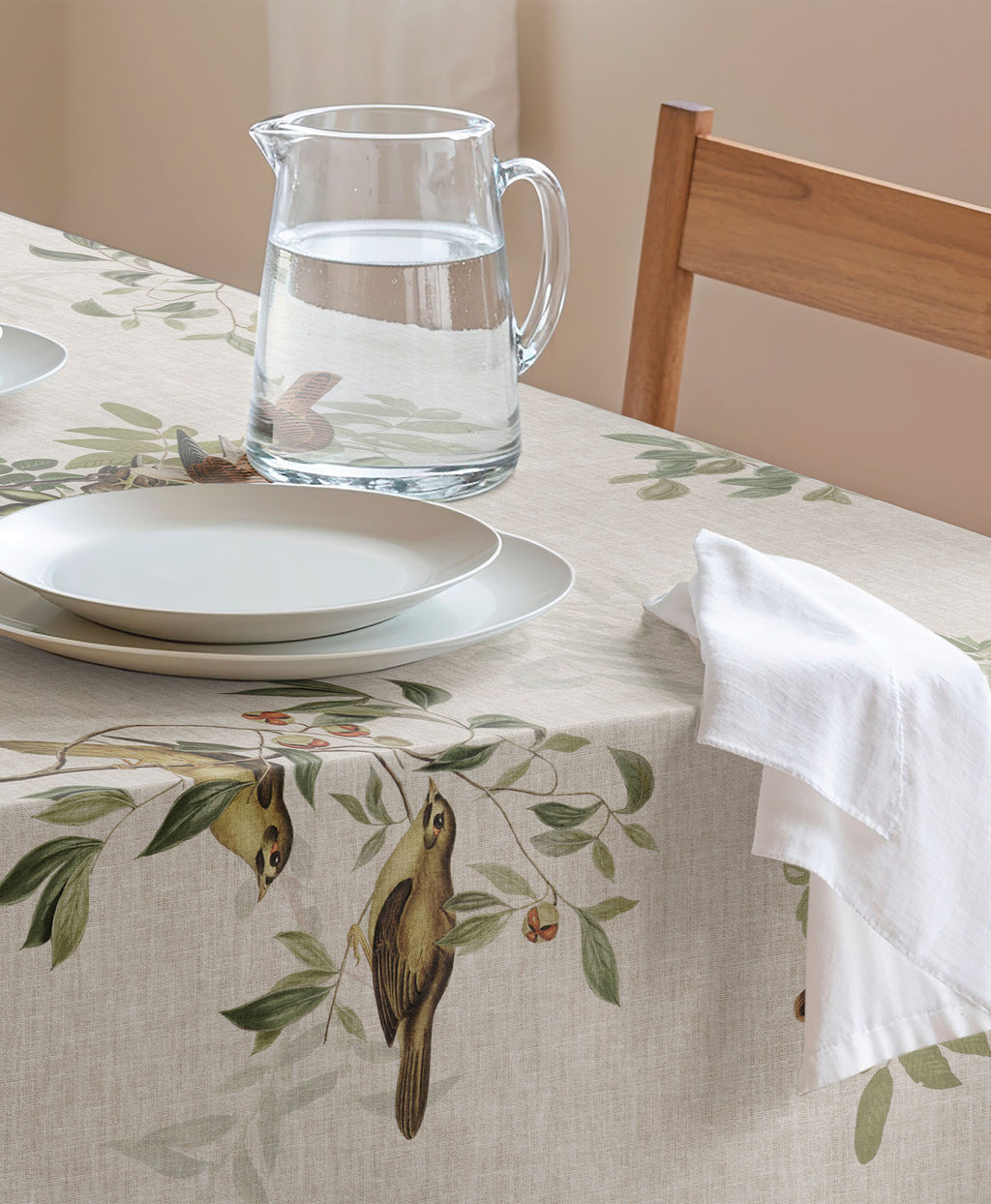 Mantel antimanchas BIRD NATURAL