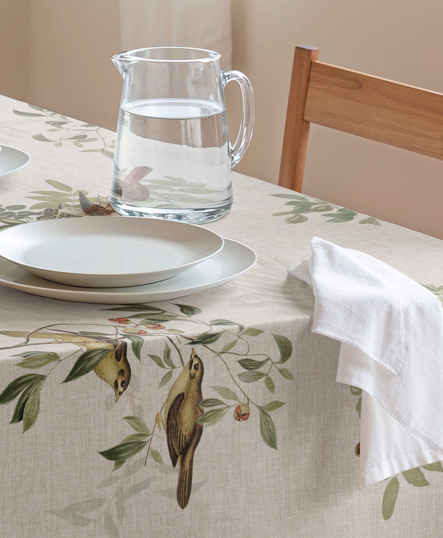 Mantel antimanchas BIRD NATURAL