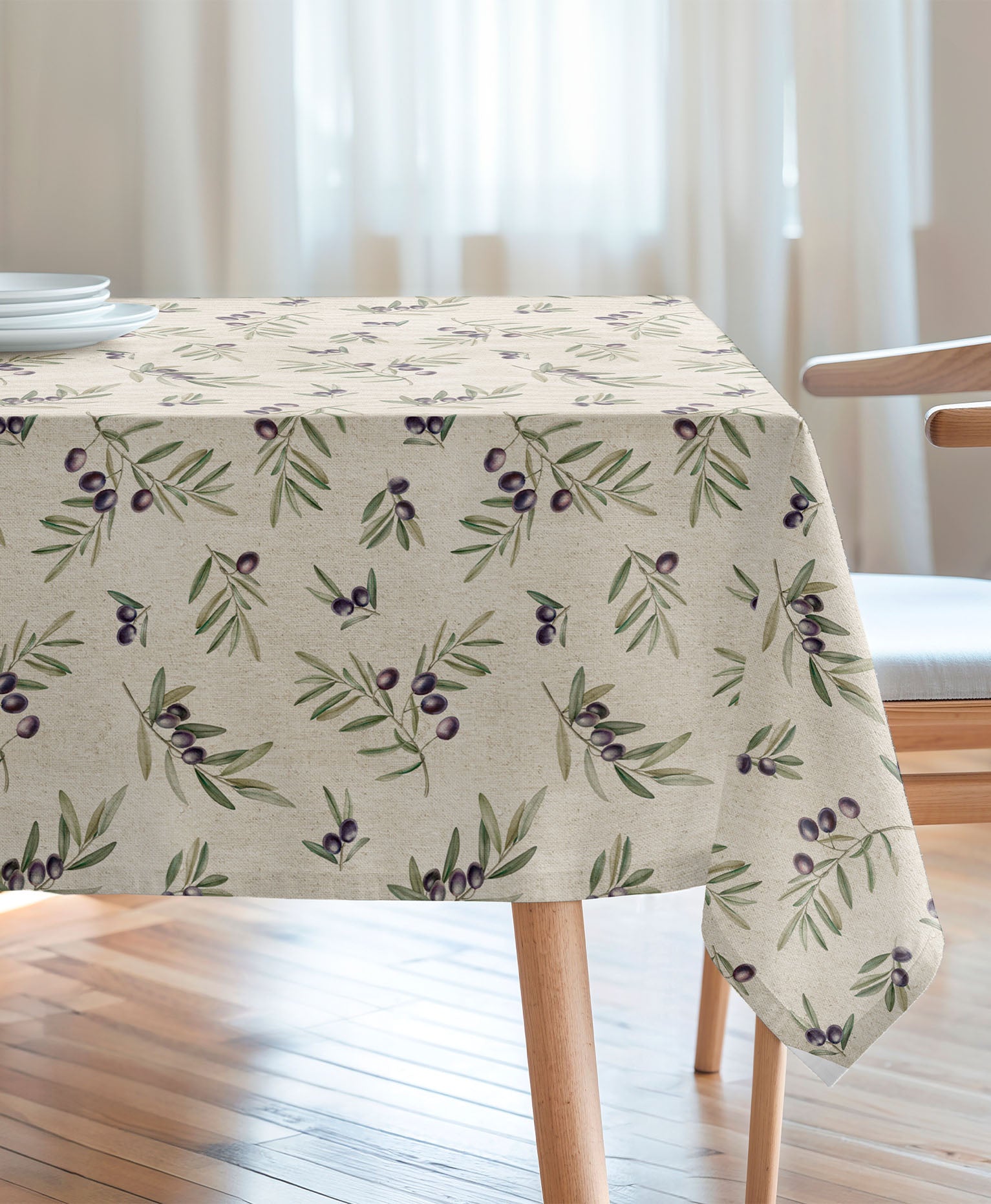 Mantel antimanchas CARTAGENA OLIVE