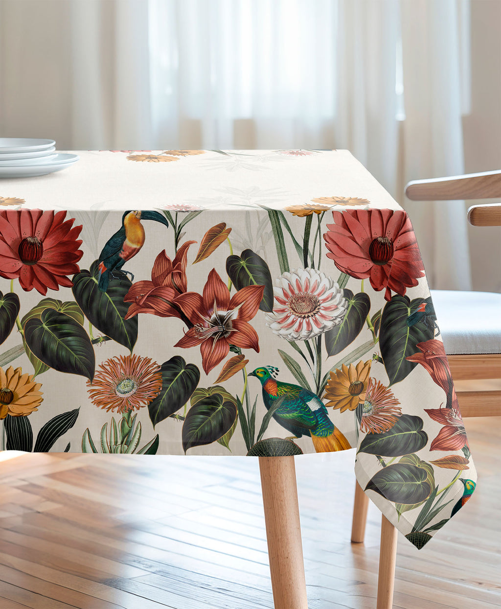 Mantel Tropical Edna Natural 