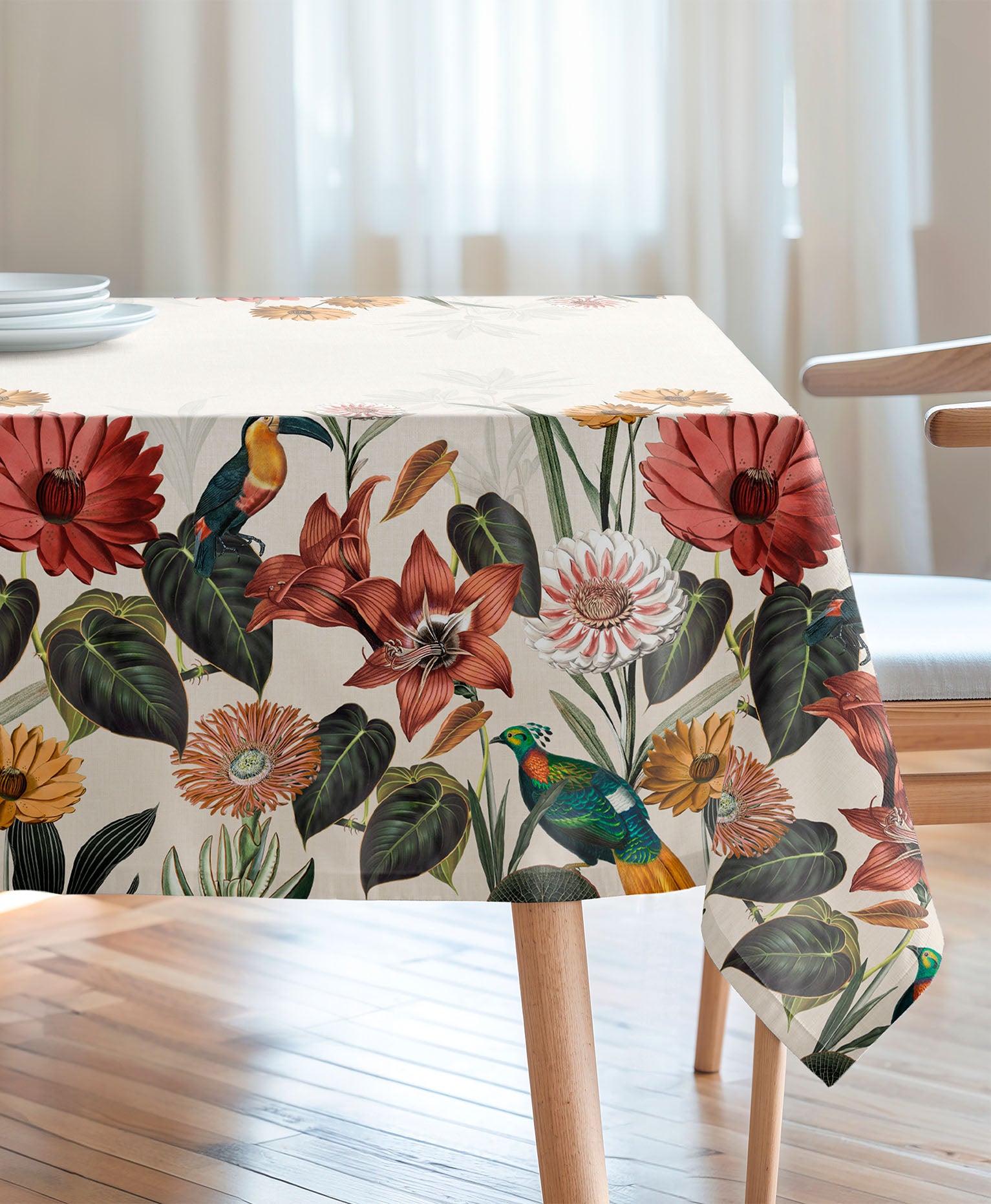 Mantel Tropical Edna Natural 