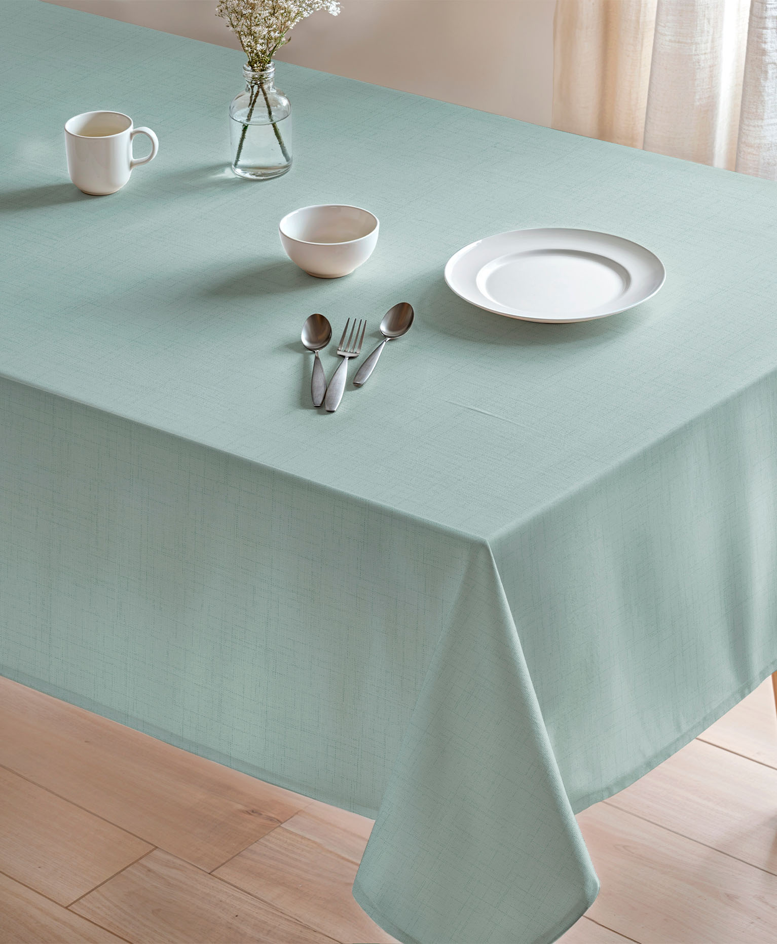 Mantel antimanchas Zen Agua, mantel liso agua