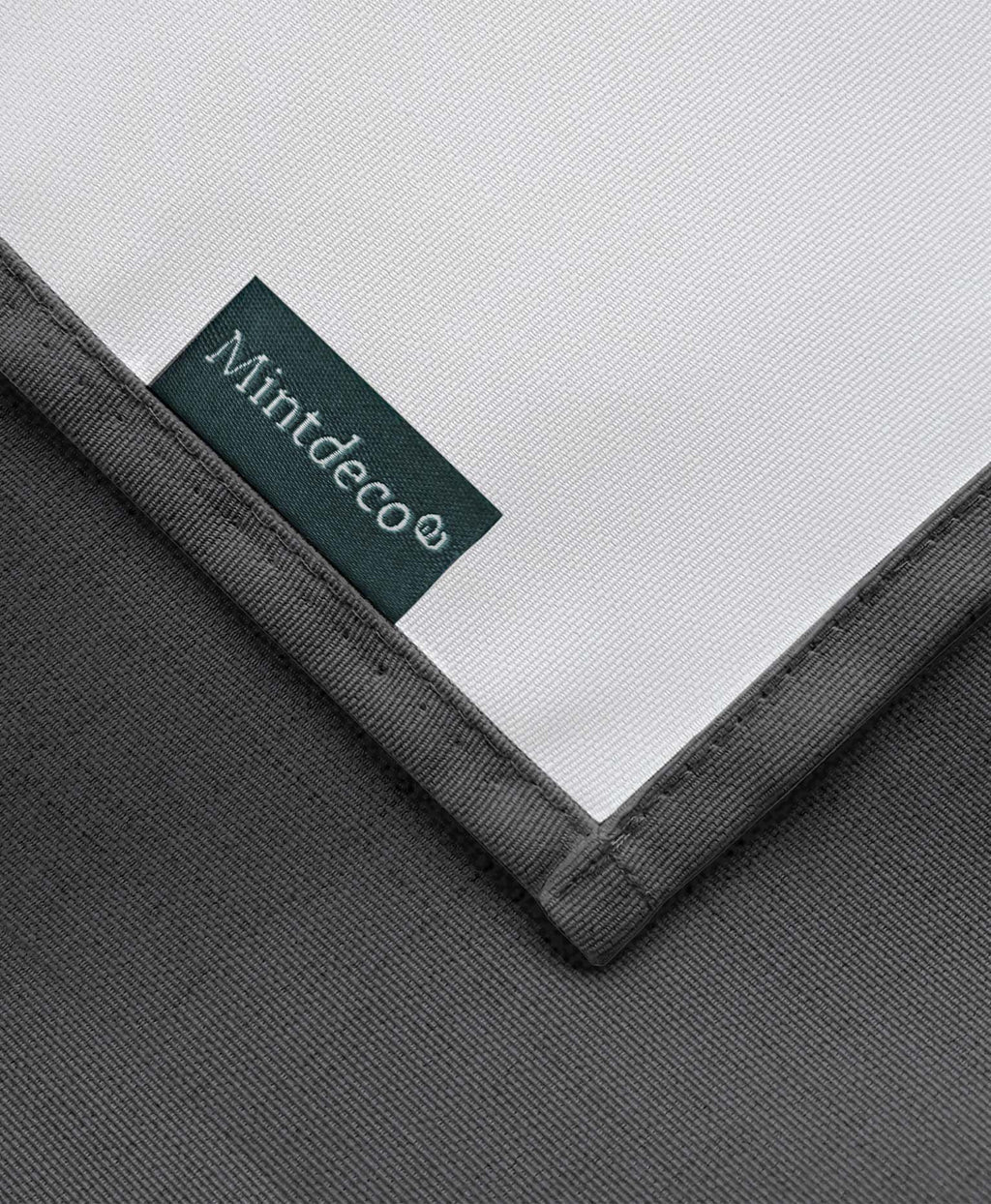 Mantel gris antiarrugas, mantel antimanchas liso