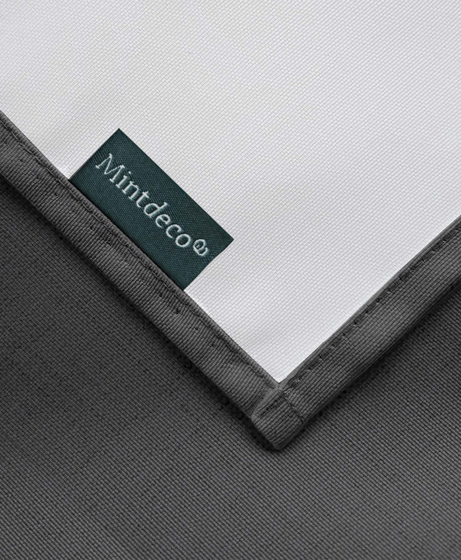 Mantel gris antiarrugas, mantel antimanchas liso