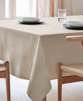 Mantel antimanchas Zen beige, mantel marrón claro