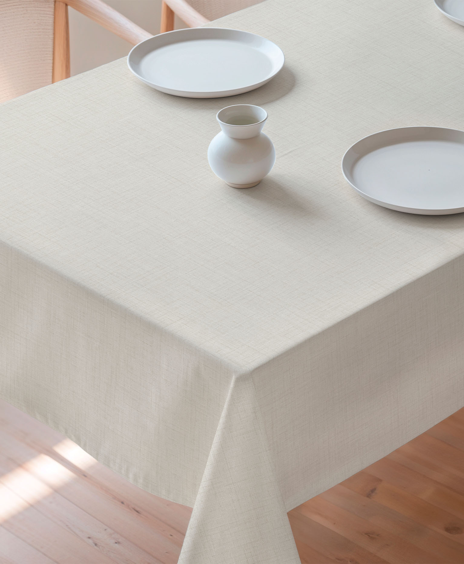 Mantel antimanchas Zen Natural, mantel blanco roto