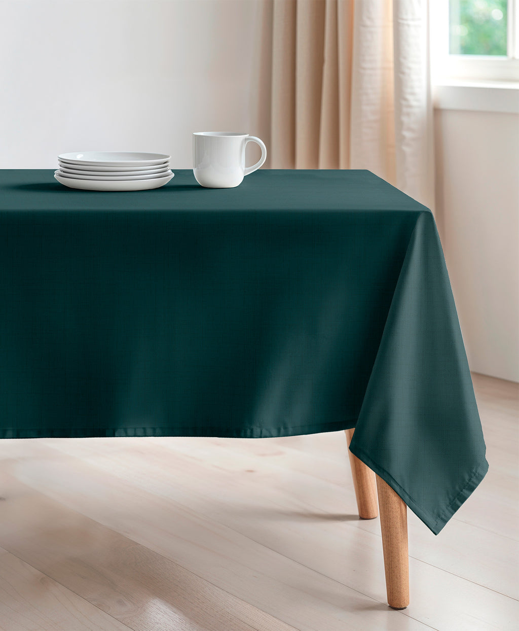 Mantel antimanchas Zen Forest, mantel verde